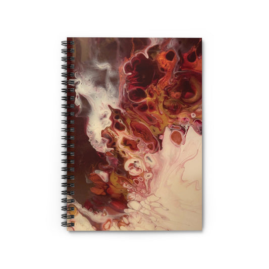 Dark Red Spiral Notebook - Ruled Line