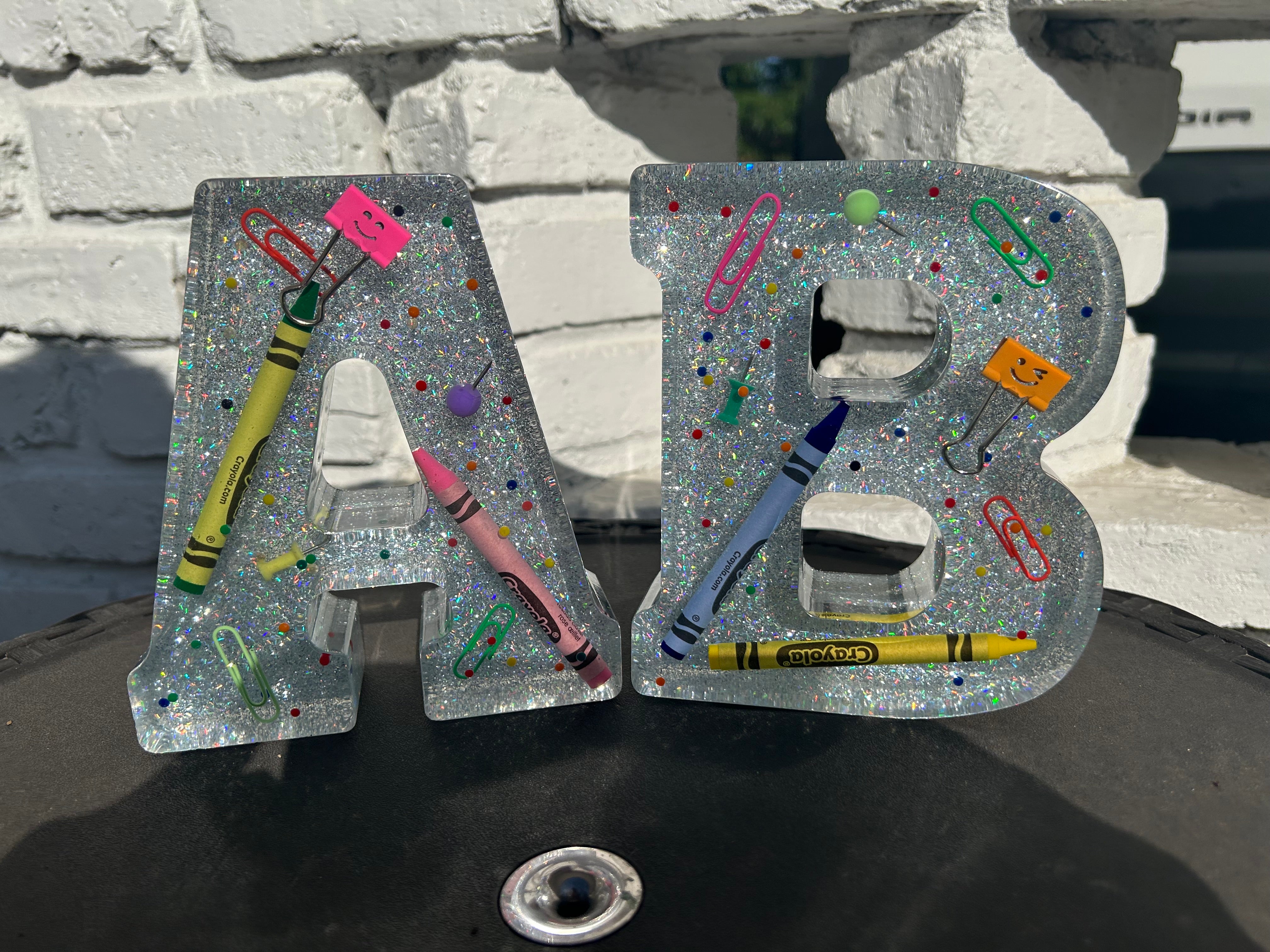 Custom Teacher's Resin Letter