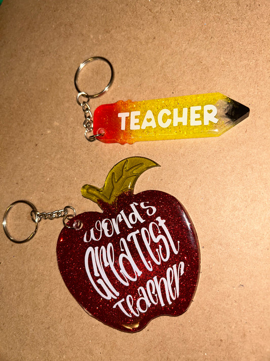 Teacher Themed Keychains