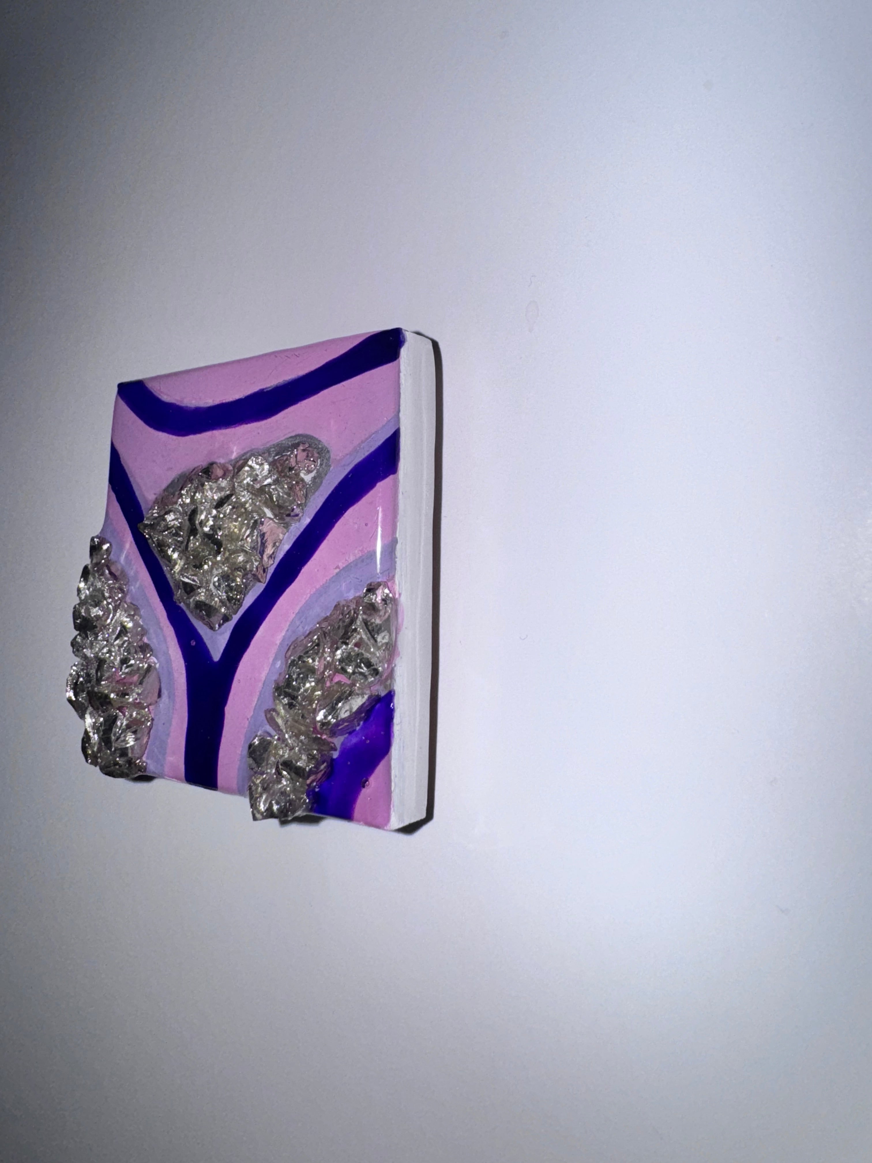 Square Geode Magnet - Purple/Pink