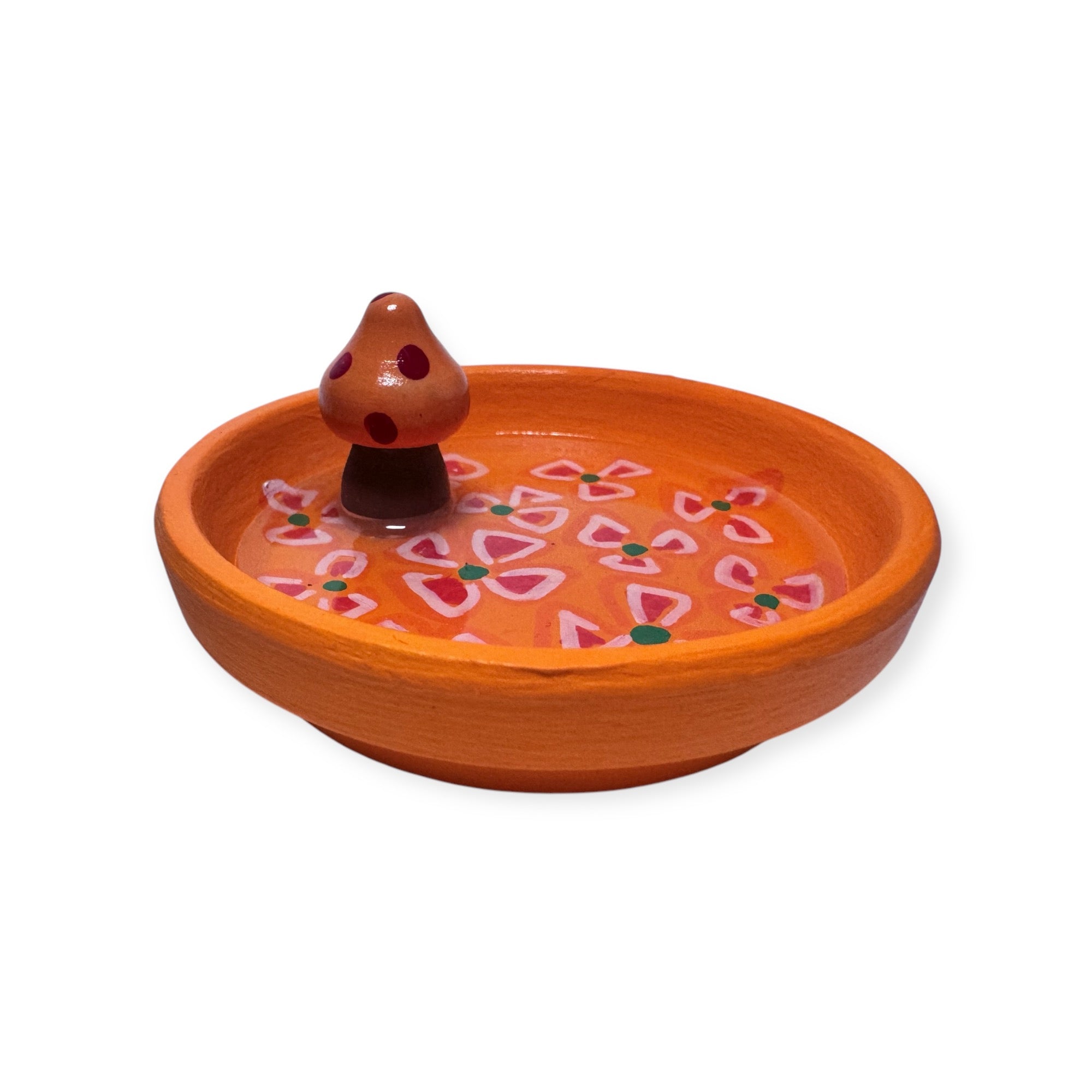 Mushroom Dish | Orange Flowers