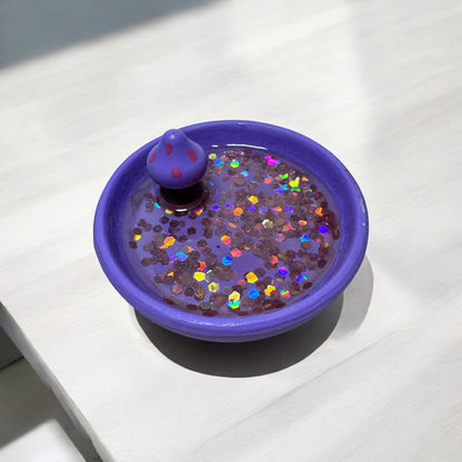 Mushroom Dish | Purple Sparkle