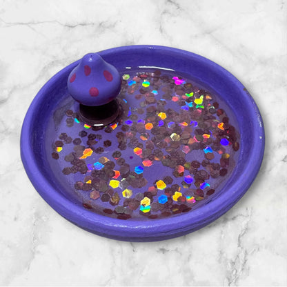 Mushroom Dish | Purple Sparkle