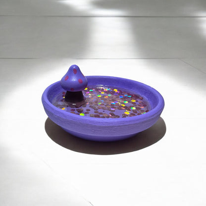 Mushroom Dish | Purple Sparkle
